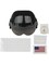 Child's Basic Black Jet Fighter Pilot Helmet Costume Accessory